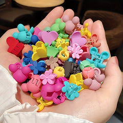 50pcs Minimalist Solid Hair Claw Banana Clip Non Slip Hair Accessories