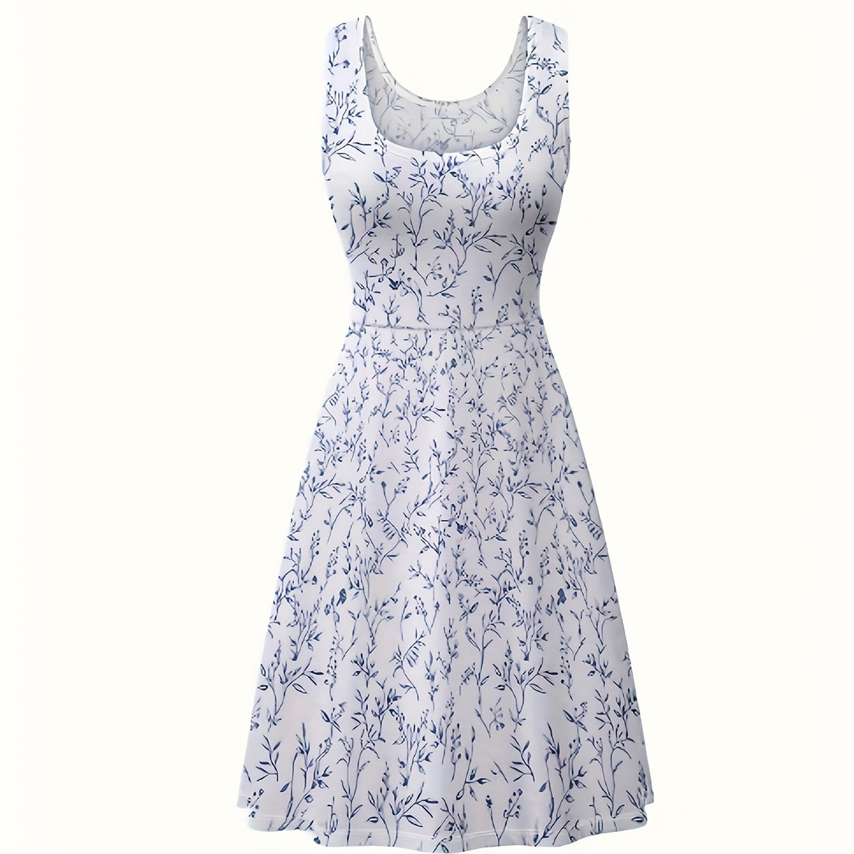  Boho Dress Women's Plus Floral Print Maxi Tank Dress