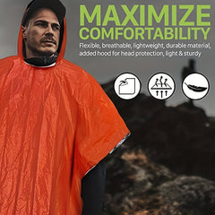 Portable Folding First Aid Raincoat Waterproof Windproof