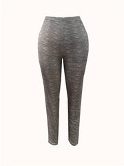  Leggings Women's Plus Space Dye Medium Stretch Slim Fit Leggings