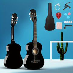 76cm Acoustic Guitar Kit for Beginners - Big Bag, Picks, Accessories