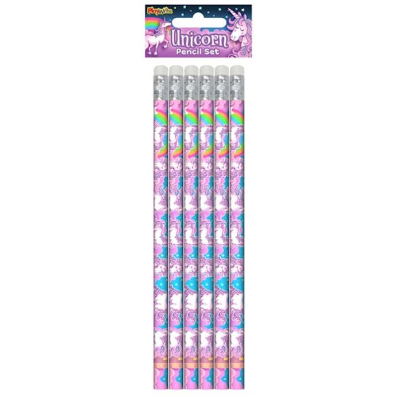 Set of 6 Unicorn Pencils