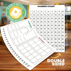 AMIBOX Number Bonds Board Sheets - Dry Erase Math Manipulative