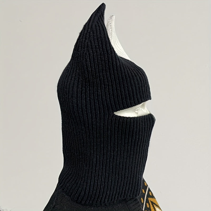 Knit Balaclava Headgear for Winter Hip Hop Style