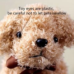Interactive Dog Shaped Plush Toy for Pet Entertainment