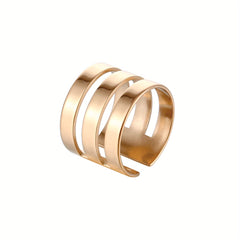 Personalized Engraved Name Ring Stainless Steel Adjustable Finger Ring