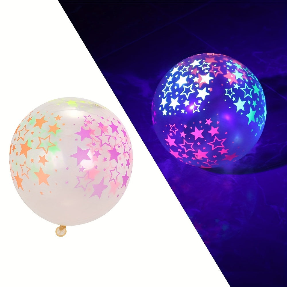 10pcs Bright Fluorescent Birthday Balloons for Party Decorations