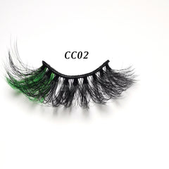 3D Rainbow False Eyelashes 20mm 25mm Fluffy Stage Makeup Lashes