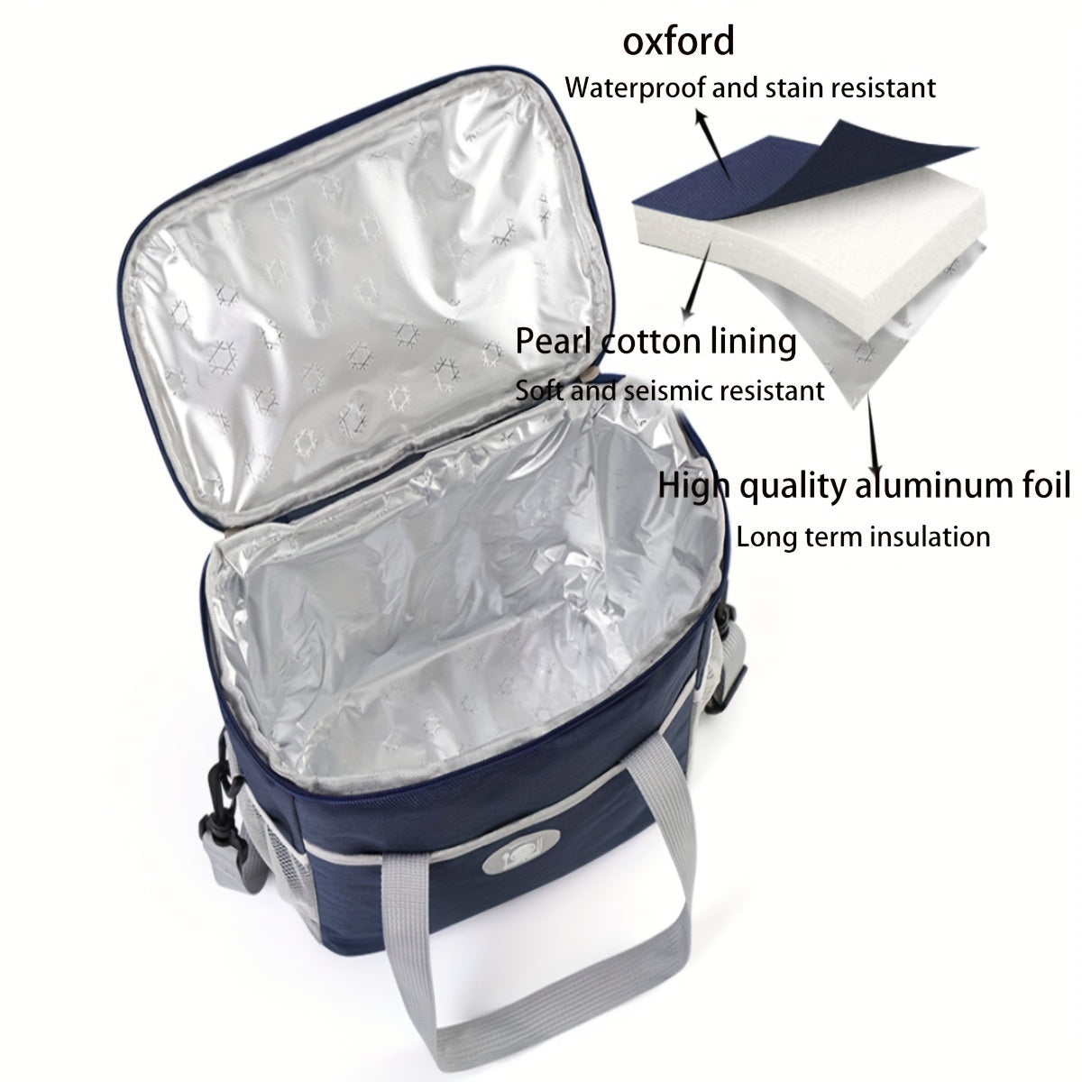 Large Insulated Bag for Outdoor Picnic