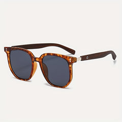 Men's Classic Large Frame Sunglasses UV-Resistant with Case