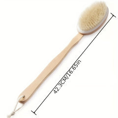 Detachable Long Handle Body Rubbing Shower Brush - Exfoliating Tool