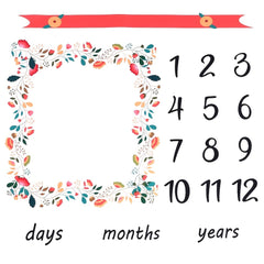 Newborn Baby Flower Print Photo Props