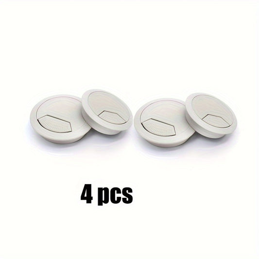 4pcs Table Cable Organizer Desk Cable Grommet Wire Hole Cover Line Outlet Port
