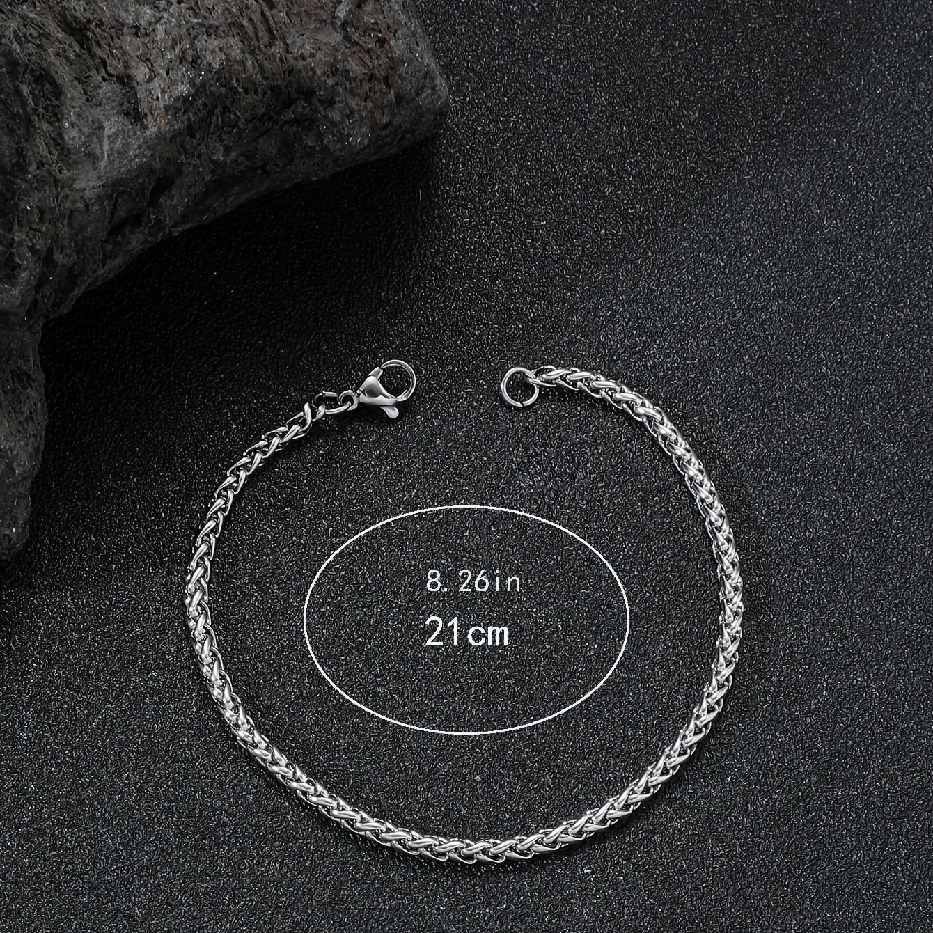 Men's Stainless Steel Silver Bracelet