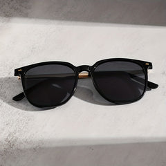 Square Frame Sunglasses Rivet Decor Glasses UV400