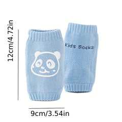 Kids Cartoon Knee Pads Baby Socks Crawling Walking Tools Anti-slip Breathable