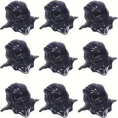 9pcs Mini Warrior Helmets & Headscarves Set for DIY Building Blocks