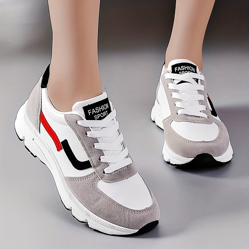 Women's Colorblock Lace-Up Sneakers