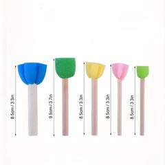 5pcs Colorful Mini DIY Painting Sponge Seals Brushes Tool