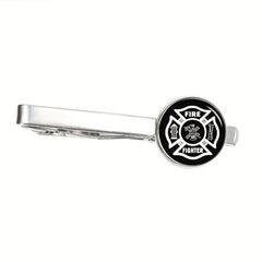 Vintage Alloy Fire Dept Tie Clip