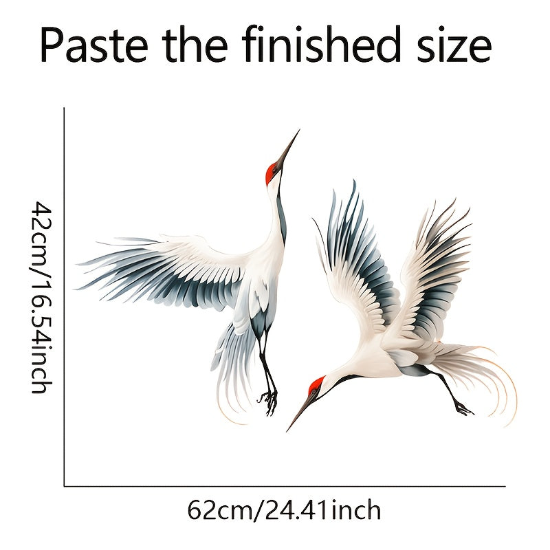 Animal Vinyl Decals Crane Wall Stickers