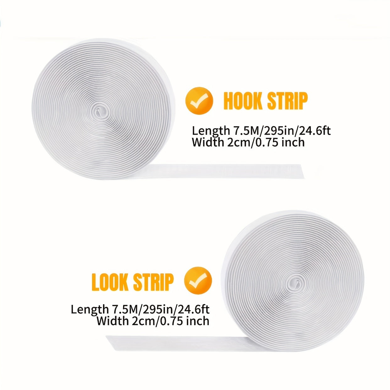 Double Sided Hook And Loop Tape Self Adhesive Heavy Duty Sticky Tape