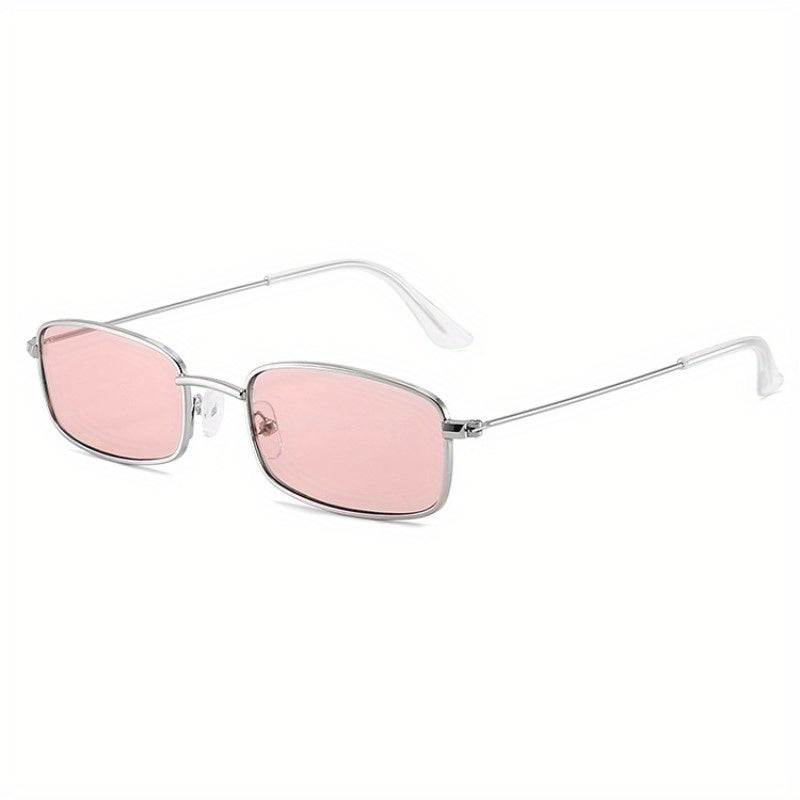 Metal Sunglasses Rectangle Anti Glare UV400