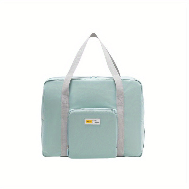 Large Capacity Foldable Duffle Bag Lightweight Zipper Storage Overnight Bag