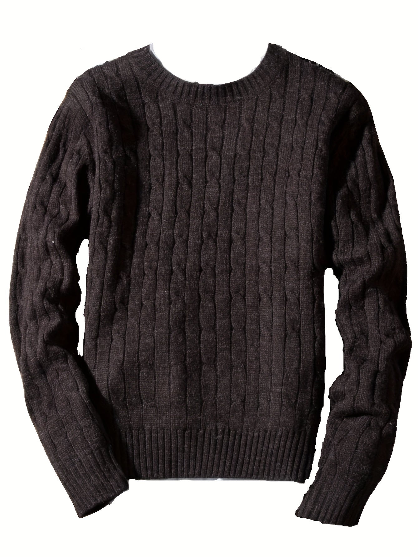 Men's Camo Knit Sweater Outdoor Winter Pullover