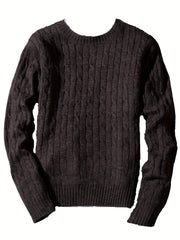 Men's Camo Knit Sweater Outdoor Winter Pullover