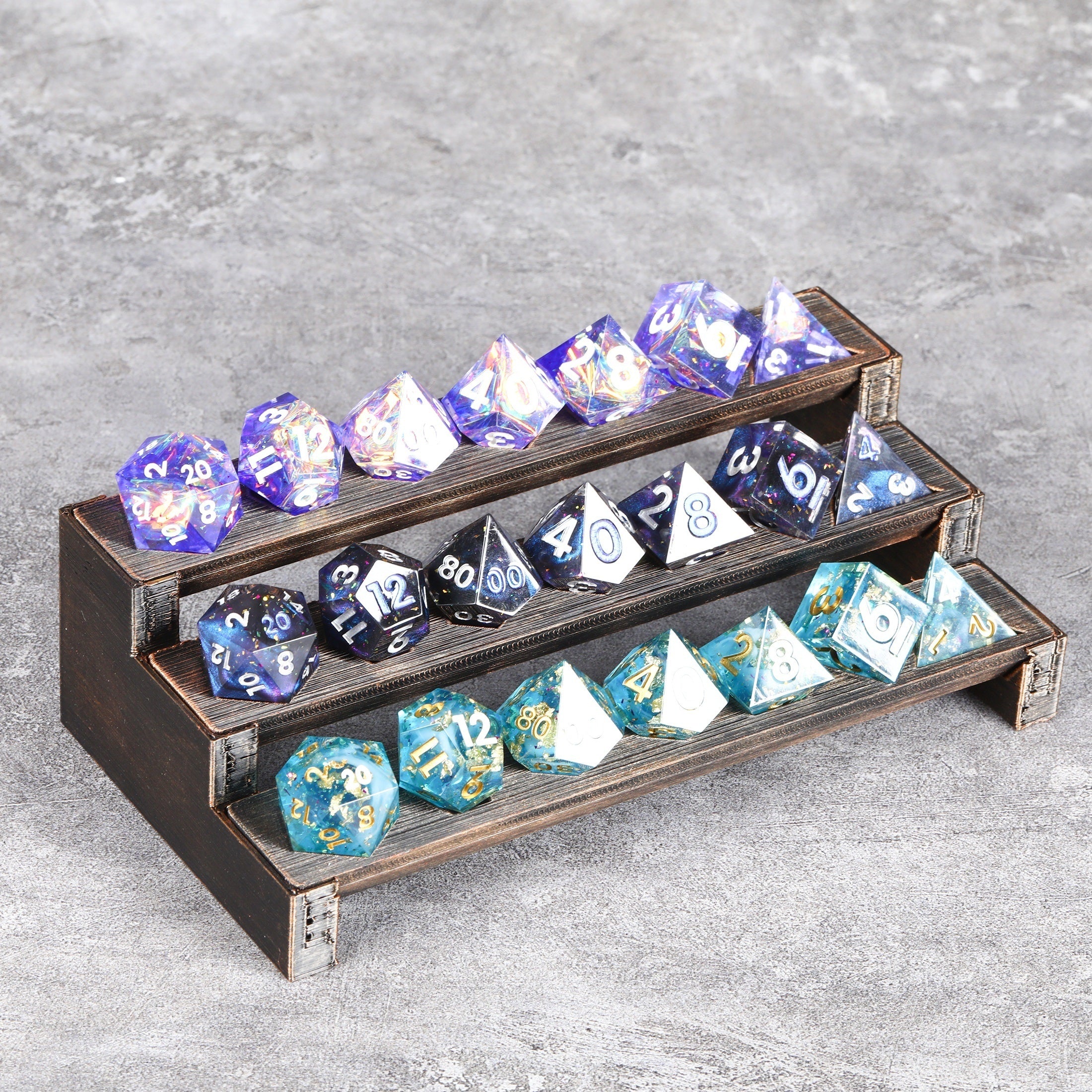 Dice Display Shelf for Board Game & Dice Collectors