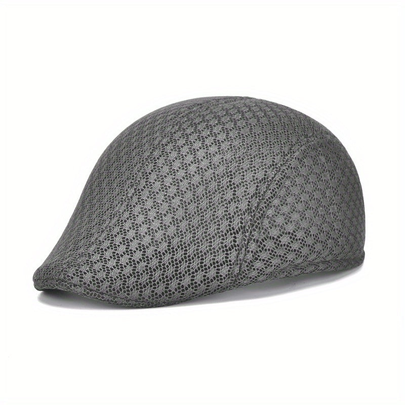 Men's Mesh Beret Visor Hat Outdoor Breathable Cap