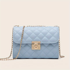 Quilted Crossbody Bag Chain Clutch Shoulder Bag Satchel