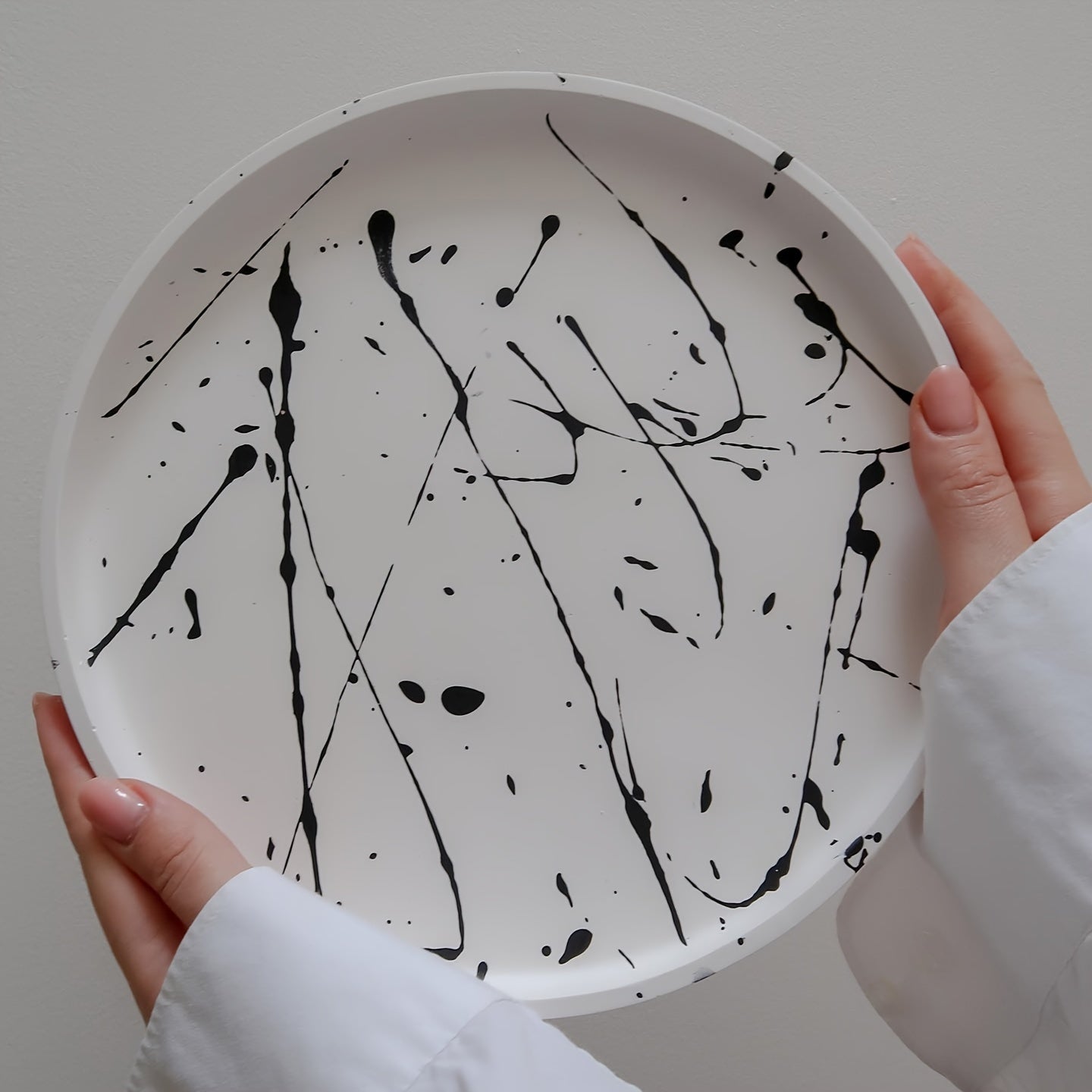 Round Tray Silicone Mold for Concrete Storage Resin Dish Plate Craft Molds