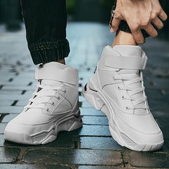 Men's Elevator Casual Shoes Hook And Loop Fastener