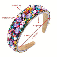 Ladies Rhinestone Headband Candy Girls Hairband