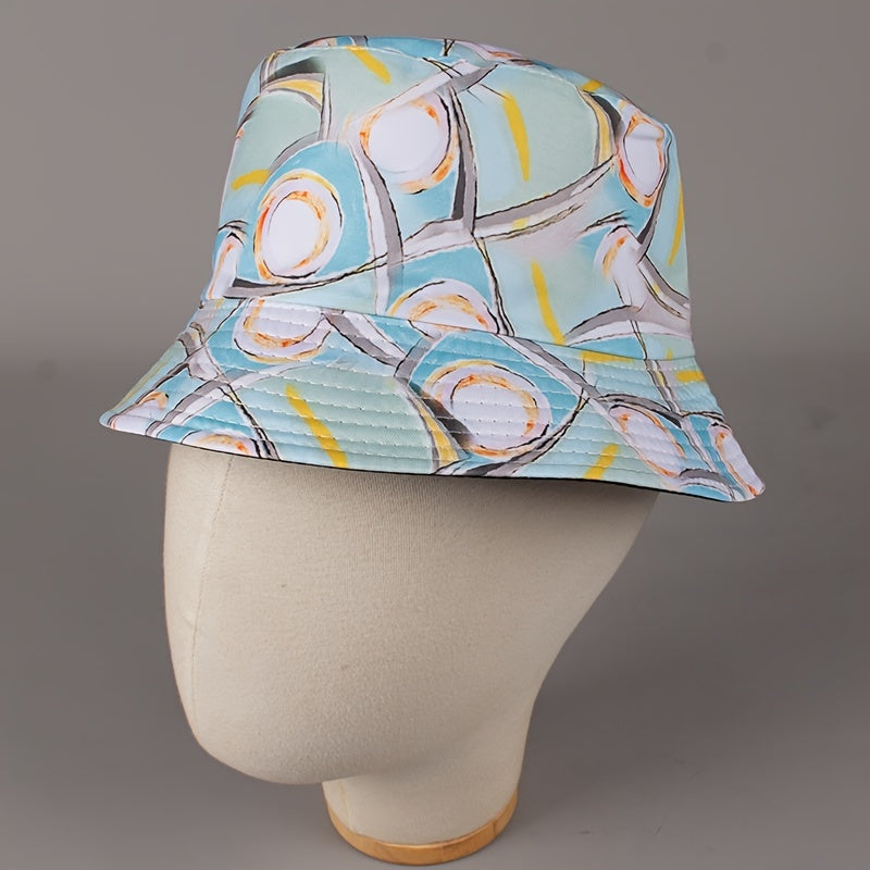 Reversible Bucket Hat Lightweight Beach Sun Hat for Women