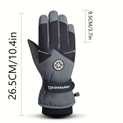 Winter Skiing Gloves Windproof Waterproof Touch Screen Thick Gloves