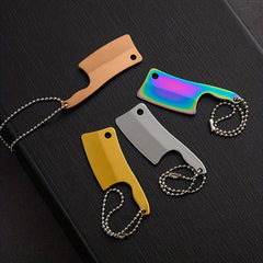 Stainless Steel Mini Kitchen Keychain Pendant Unopened Edge