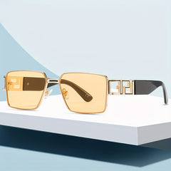 Metal Frame Sunglasses Casual Gradient UV400