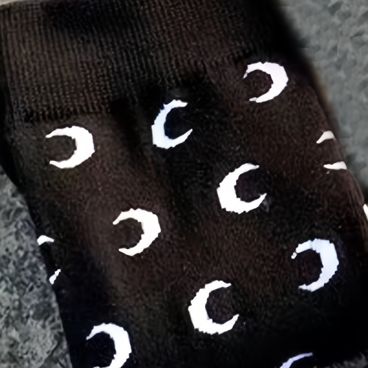Moon Pattern Leg Socks Women's Socks