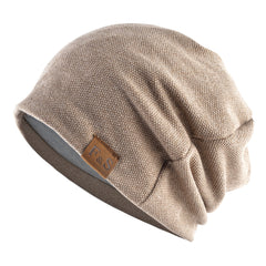 Warm Knitted Beanie Hat for Men and Women Solid Hip hop Style
