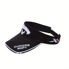 Sunscreen Visor Hat with Letter Embroidery for Men