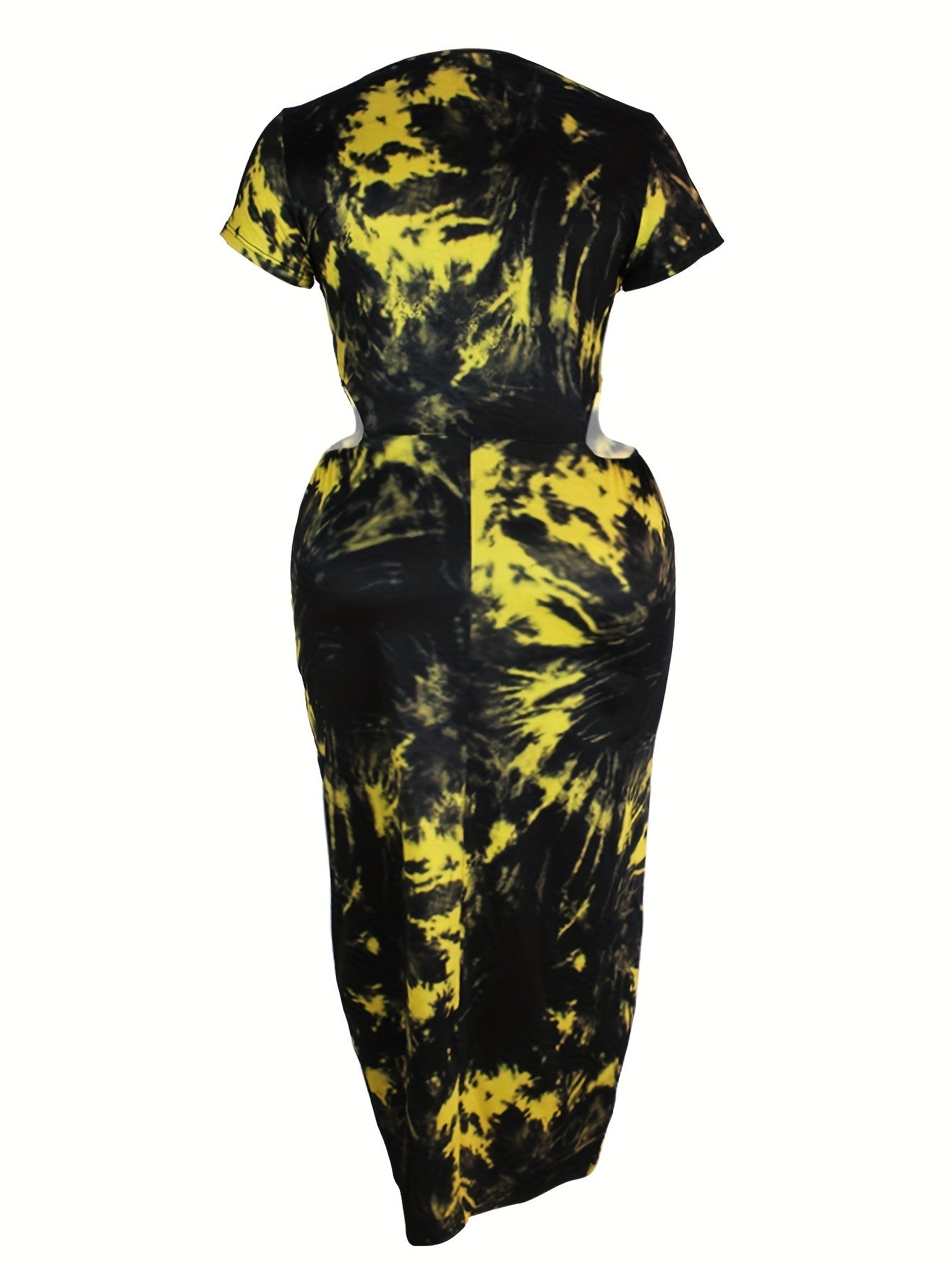  Tie Dye Cut Out Bodycon Dress