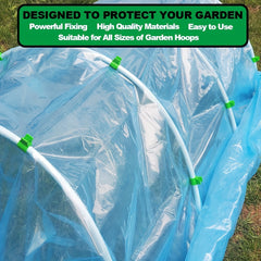 10pcs Greenhouse Clamps Hoops Garden Netting Clips
