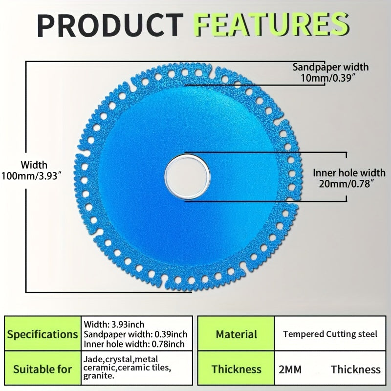 Indestructible Diamond Cutting Wheel for Ceramic Tile Marble
