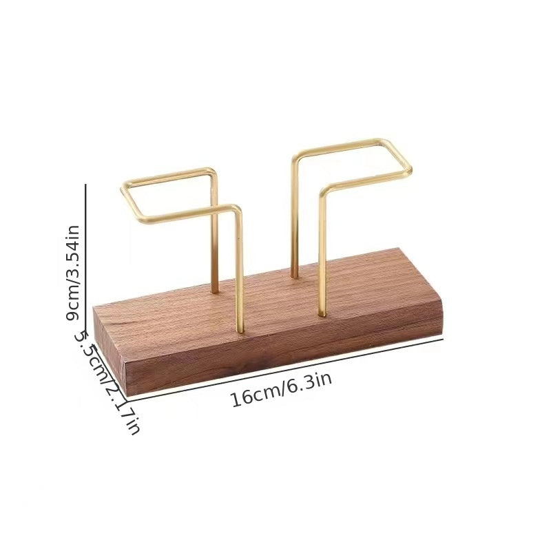 Solid Wood Vertical Tissue Holder for Cafe Hotel Restaurant Desktop