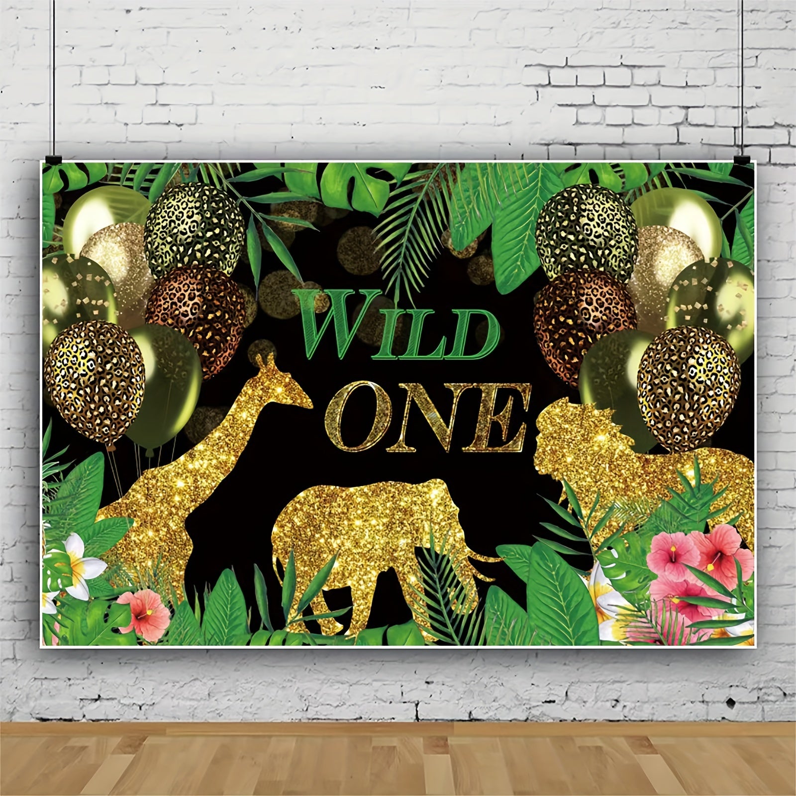 Wild One Birthday Decoration Backdrop Banner for 1st Birthday Boy Girls