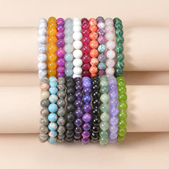 10mm Healing Stone Beaded Bracelet Unisex Stretch Bracelet