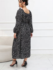  Women's Ditsy Floral Print Maxi Dress